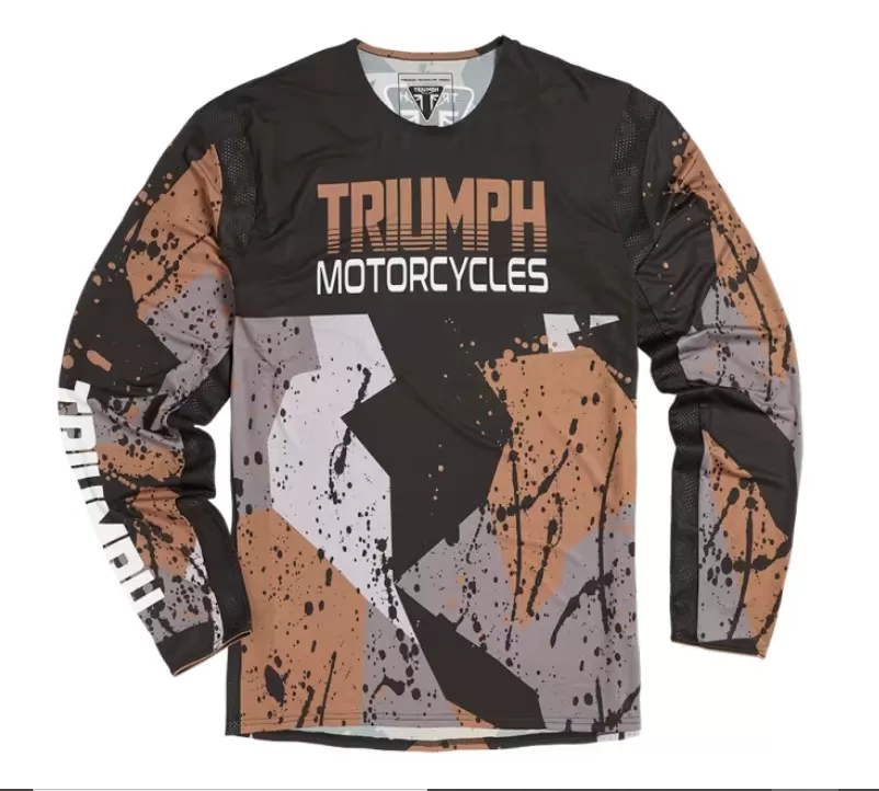 LUCKY BRAND TRIUMPH Motorcycles Mens Medium Long Sleeve Pullover